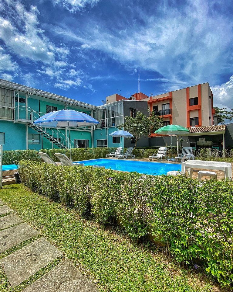 Residencial com Piscina 02 Dormitórios - Ubatuba - SP - Diár