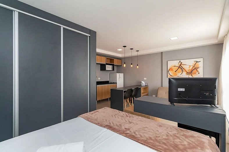 Studio Central em Andar Alto - Diárias a partir de R$ 79,90