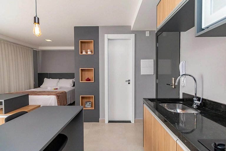 Studio Central em Andar Alto - Diárias a partir de R$ 79,90